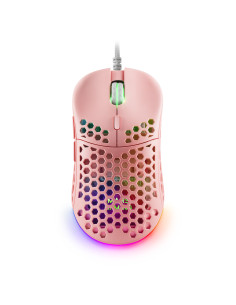 Mars Gaming MM55P, Ratón Gaming inalambrico RGB Chroma, Ultra-ligero 55 g, 12800 DPI, Switches Mecánicos Programables HUANO,