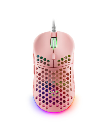 Mars Gaming MM55P, Ratón Gaming inalambrico RGB Chroma, Ultra-ligero 55 g, 12800 DPI, Switches Mecánicos Programables HUANO,