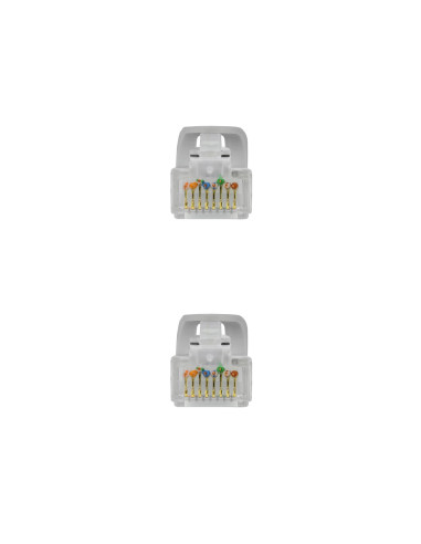 Nanocable Cable Red Latiguillo RJ45 LSZH CAT.6A UTP AWG24, Gris, 25 cm