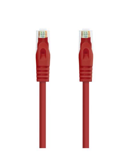 Nanocable Cable Red Latiguillo RJ45 LSZH CAT.6A UTP AWG24, Rojo, 25 cm