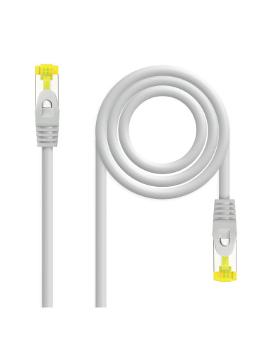 Nanocable Cable Red Latiguillo RJ45 LSZH CAT.6A SFTP AWG26, Gris, 25 cm