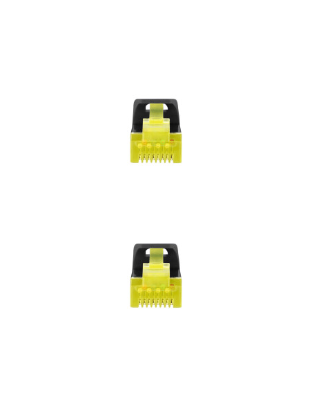 Nanocable Cable Red Latiguillo RJ45 LSZH CAT.6A SFTP AWG26, Negro, 25 cm
