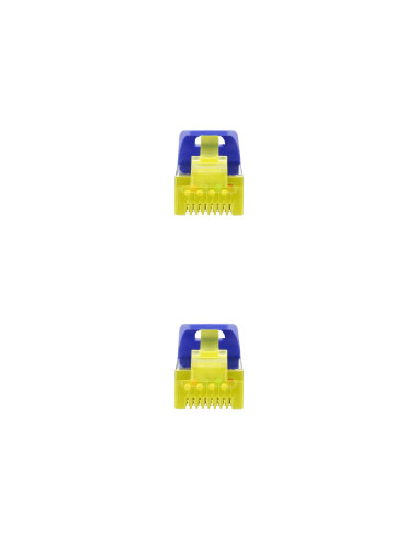 Nanocable Cable Red Latiguillo RJ45 LSZH CAT.6A SFTP AWG26, Azul, 25 cm