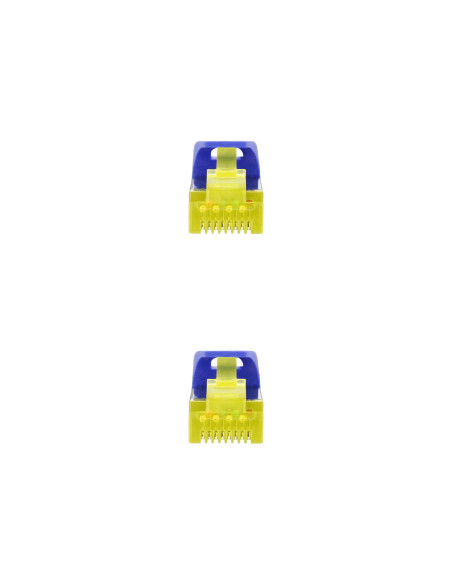 Nanocable Cable Red Latiguillo RJ45 LSZH CAT.6A SFTP AWG26, Azul, 25 cm