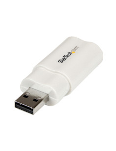 StarTech.com Tarjeta de Sonido Estéreo USB Externa Adaptador Conversor - Blanco 2