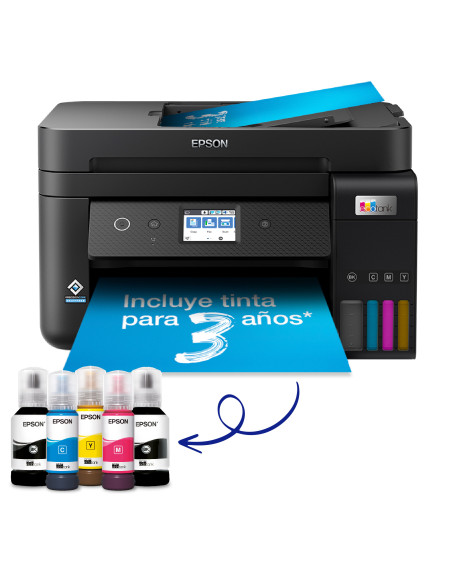 Epson EcoTank Impresora multifunción ET-4850 A4 con depósito de tinta, conexión Wi-Fi