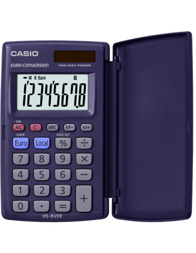 Casio HS-8VER calculadora Bolsillo Calculadora básica Azul