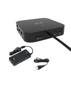 i-tec USB-C HDMI DP Docking Station with Power Delivery 100 W + Universal Charger 100 W