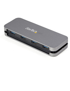 StarTech.com Hub USB 3.0 de 4 Puertos USB-A - Ladrón USB 3.2 Gen 1 SuperSpeed de 5Gbps Portátil Tipo A - Alimentado por el Bus 2