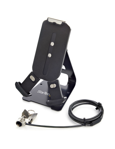 StarTech.com Soporte Seguro para Tablet con Cable de Seguridad con Candado K-Slot - Base para Tablets de 7,9 a 13 Pulgadas -