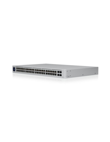 Ubiquiti UniFi USW-48-POE switch Gestionado L2 Gigabit Ethernet (10 100 1000) Energía sobre Ethernet (PoE) 1U Acero inoxidable