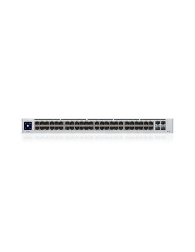 Ubiquiti UniFi USW-48-POE switch Gestionado L2 Gigabit Ethernet (10 100 1000) Energía sobre Ethernet (PoE) 1U Acero inoxidable