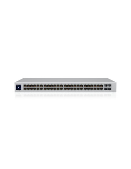 Ubiquiti UniFi USW-48-POE switch Gestionado L2 Gigabit Ethernet (10 100 1000) Energía sobre Ethernet (PoE) 1U Acero inoxidable