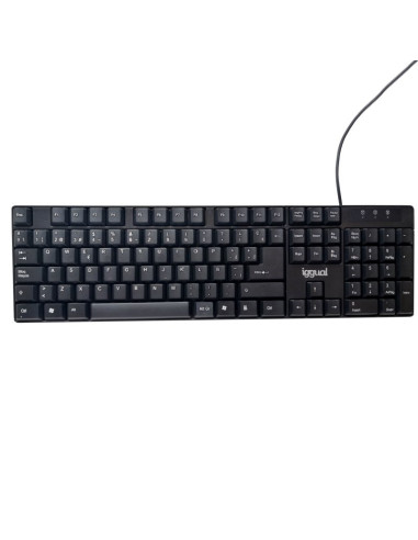 iggual IGG317501 teclado Oficina USB QWERTY Negro