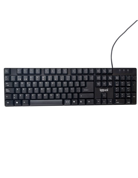 iggual IGG317501 teclado Oficina USB QWERTY Negro