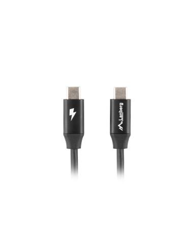 Lanberg CA-CMCM-40CU-0018-BK cable USB USB 2.0 1,8 m USB C Negro