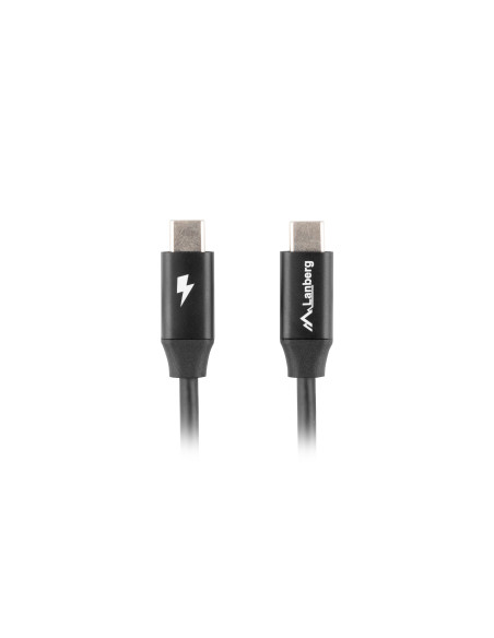 Lanberg CA-CMCM-40CU-0018-BK cable USB USB 2.0 1,8 m USB C Negro