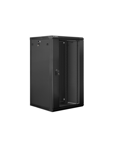 Lanberg WF01-6622-10B armario rack 22U Bastidor de pared Negro
