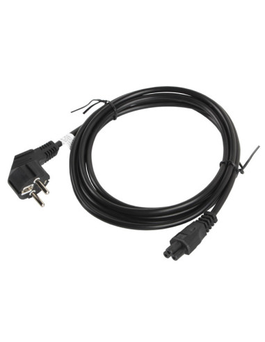 Lanberg CA-C5CA-11CC-003-BK cable de transmisión Negro 3 m C5 acoplador CEE7 7