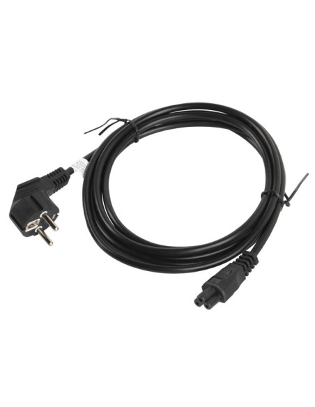 Lanberg CA-C5CA-11CC-003-BK cable de transmisión Negro 3 m C5 acoplador CEE7 7