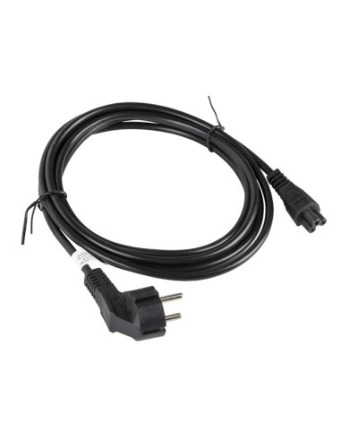 Lanberg CA-C5CA-11CC-003-BK cable de transmisión Negro 3 m C5 acoplador CEE7 7