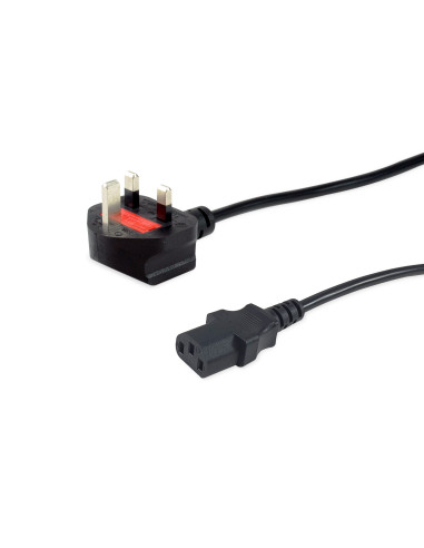 Equip 112300 cable de transmisión Negro 2 m IEC C13 BS 1363