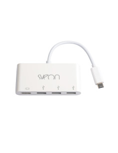 Sveon SCT502 base para portátil y replicador de puertos USB 3.2 Gen 1 (3.1 Gen 1) Type-C Blanco