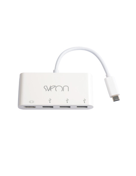 Sveon SCT502 base para portátil y replicador de puertos USB 3.2 Gen 1 (3.1 Gen 1) Type-C Blanco
