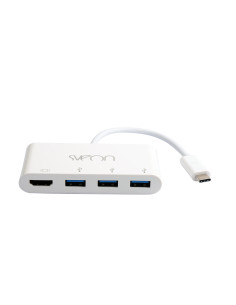 Sveon SCT502 base para portátil y replicador de puertos USB 3.2 Gen 1 (3.1 Gen 1) Type-C Blanco 2