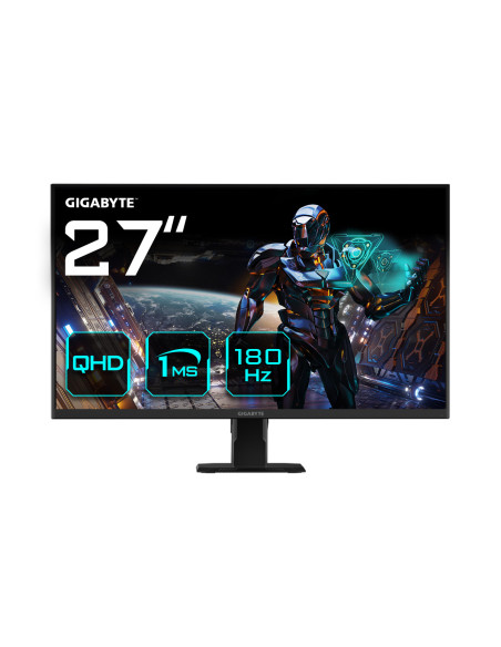 GIGABYTE GS27QA 27" Monitor de Juego QHD - 2560 x 1440 (QHD), 180Hz, 1ms, 300 cd m2, FreeSync, HDR Ready, HDMI 2.0, Displayport