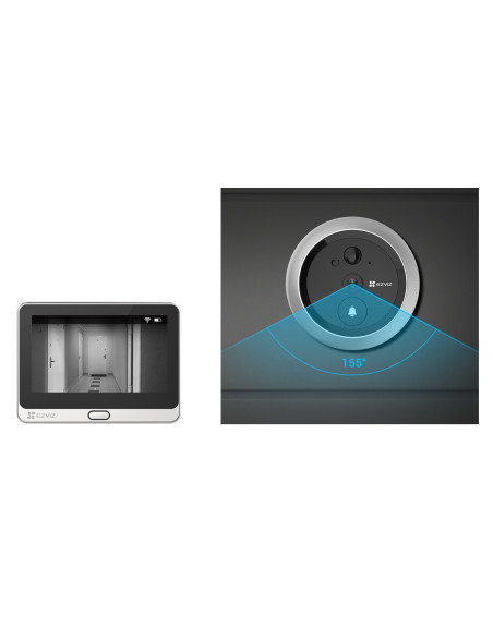 EZVIZ DP2C sistema de intercomunicación de video 2 MP 10,9 cm (4.3") Plata