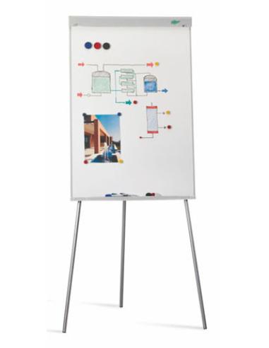 FAIBO Caballete metálico blanco 70x102 cm.