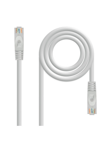 Nanocable Cable Red Latiguillo RJ45 LSZH CAT.6A UTP AWG24, Gris, 30 cm