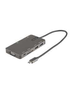 StarTech.com Adaptador Multipuertos USB C - Docking Station de Viajes HDMI 4K 30Hz o VGA - Hub Ladrón USB 3.0 de 5Gbps (USB-A  