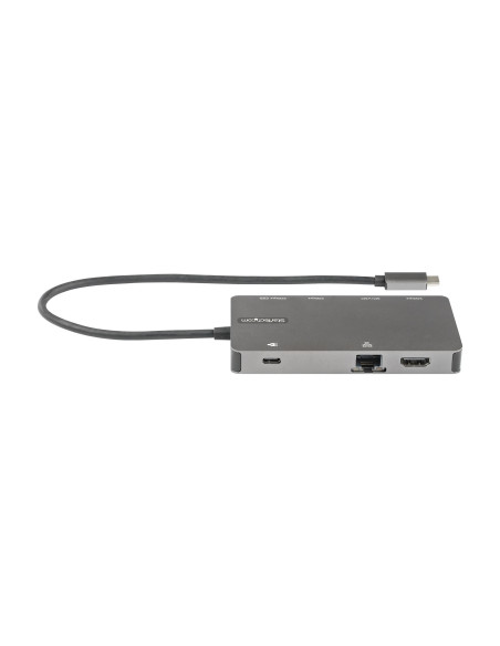StarTech.com Adaptador Multipuertos USB C - Docking Station de Viajes HDMI 4K 30Hz o VGA - Hub Ladrón USB 3.0 de 5Gbps (USB-A  