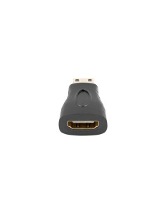 Lanberg AD-0037-BK cambiador de género para cable HDMI HDMI Mini-C Negro 2