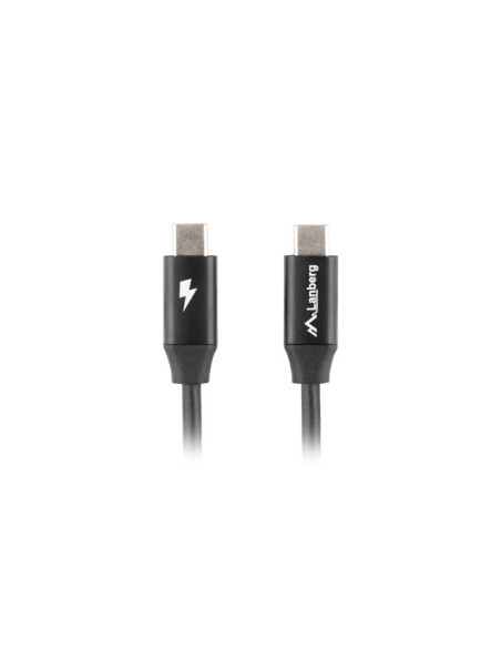 Lanberg CA-CMCM-40CU-0010-BK cable USB USB 2.0 1 m USB C Negro