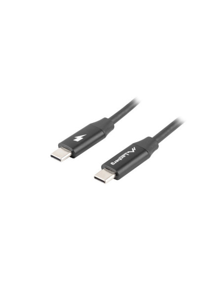 Lanberg CA-CMCM-40CU-0005-BK cable USB USB 2.0 0,5 m USB C Negro
