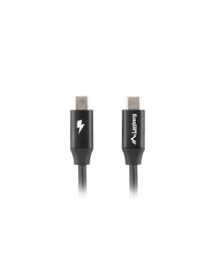 Lanberg CA-CMCM-40CU-0005-BK cable USB USB 2.0 0,5 m USB C Negro 2