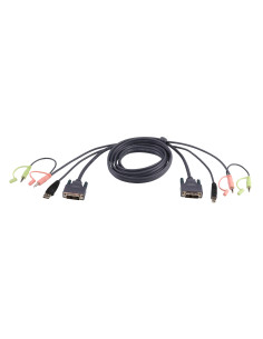 ATEN Cable KVM DVI-D single link USB de 3 m