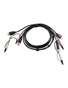 ATEN Cable KVM HDMI USB con audio de 1,8 m