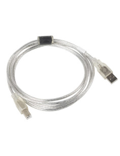 Lanberg CA-USBA-12CC-0018-TR cable USB USB 2.0 1,8 m USB B Transparente 2