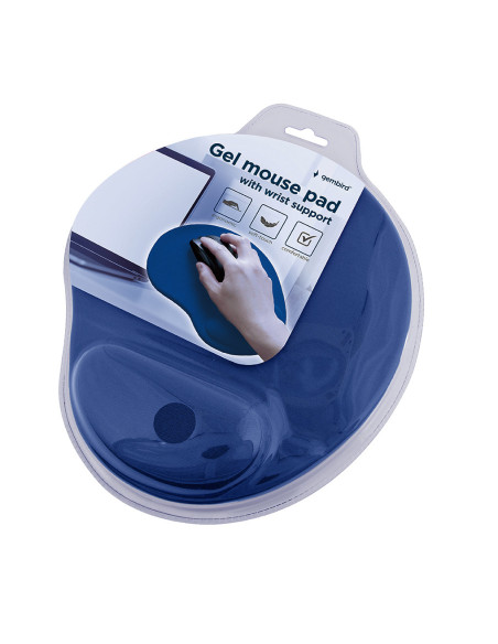 Gembird MP-GEL-B alfombrilla para ratón Azul