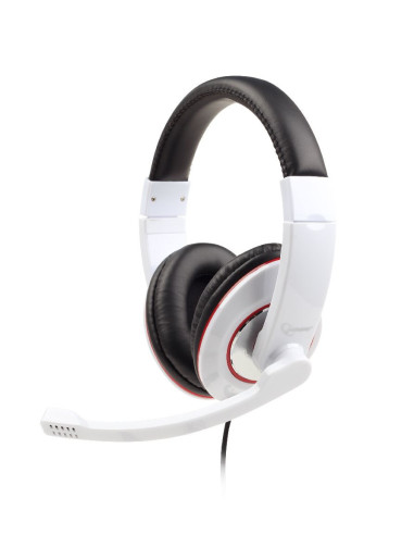 Gembird MHS-001-GW auricular y casco Auriculares Alámbrico Diadema Llamadas Música Blanco