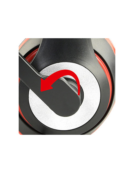 Gembird MHS-03-BKRD auricular y casco Auriculares Alámbrico Diadema Juego Negro, Rojo