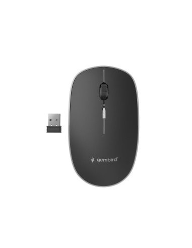 Gembird MUSW-4B-01 ratón Oficina Ambidextro RF inalámbrico Óptico 1600 DPI
