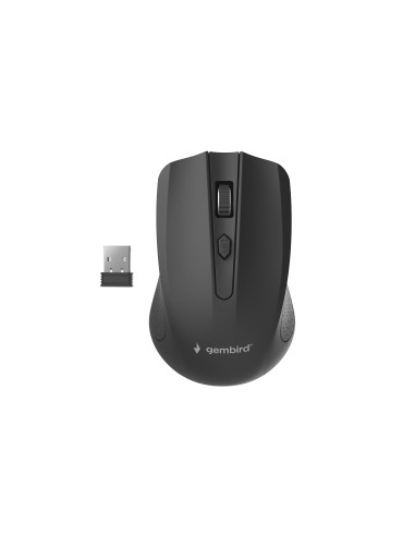 Gembird MUSW-4B-04 ratón Oficina Ambidextro RF inalámbrico Óptico 1600 DPI