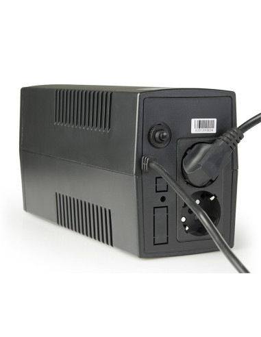 Gembird EG-UPS-B650 sistema de alimentación ininterrumpida (UPS) Línea interactiva 0,65 kVA 390 W