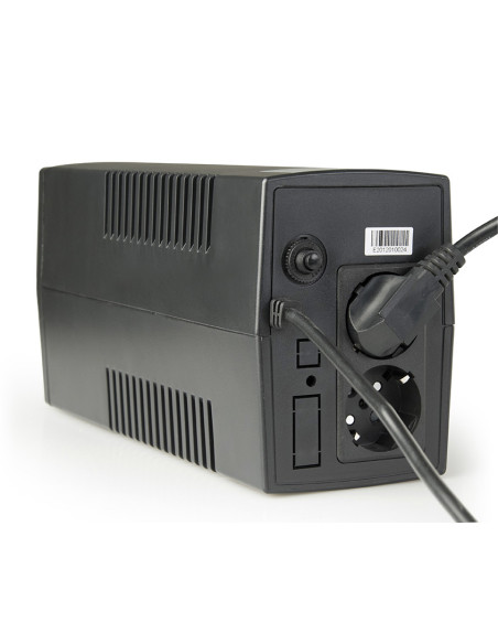 Gembird EG-UPS-B650 sistema de alimentación ininterrumpida (UPS) Línea interactiva 0,65 kVA 390 W