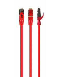 Gembird PP6A-LSZHCU-R-0.5M cable de red Rojo 0,5 m Cat6a S FTP (S-STP)
